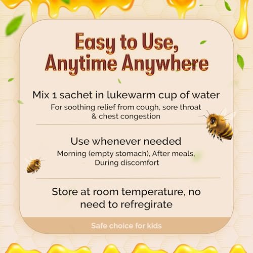 Ginger Honey Soothing Honey & Ginger Blend for Throat Comfort (20 Count)