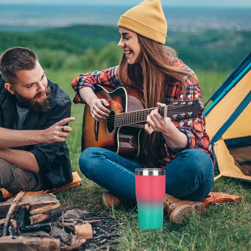 20oz Insulated Tumbler with Lid Straw Travel Coffee Mug