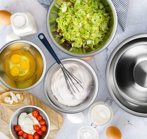 Stainless Steel Mixing Bowls with Measuring Cups & Spoons Set of 14