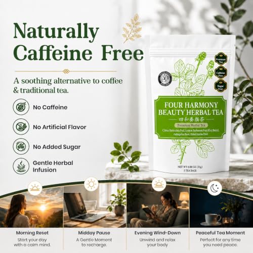Beauty Glow Digestive Comfort & Relaxation Traditional Chinese Herbal Tea for Modern Wellness