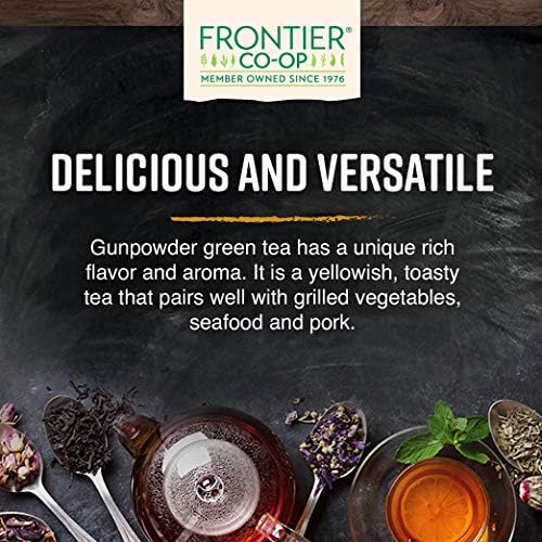 Organic Gunpowder Green Tea Leaves (16 Ounce)
