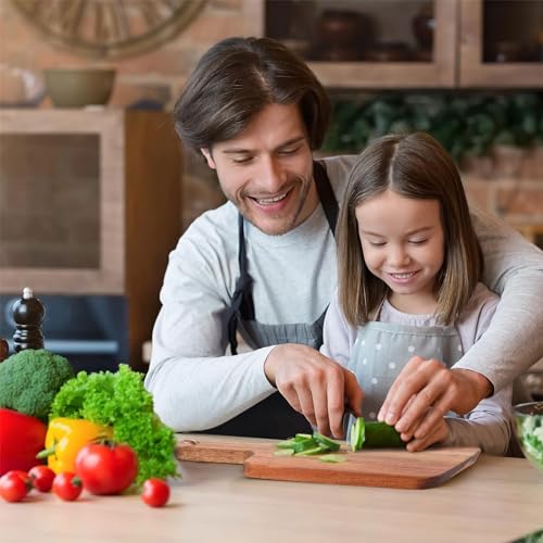 10 Pcs Acacia Wood Cutting Board with Handle (10 Count)
