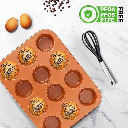 12 cup Copper Oven Muffin Pan