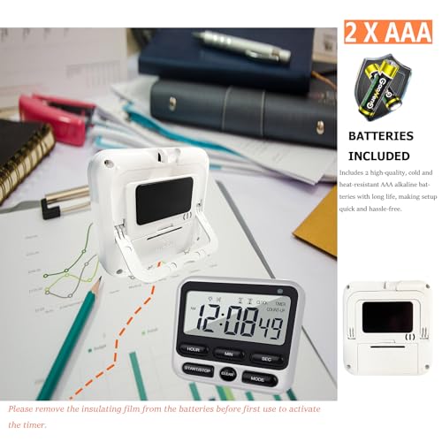 Digital Dual Kitchen Timer with Strong Magnet