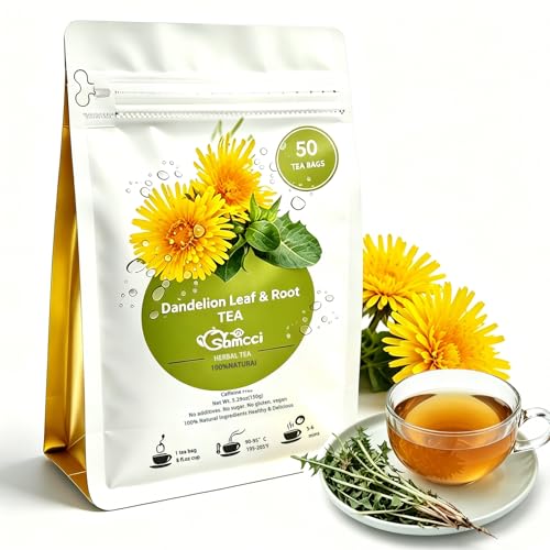 Dandelion Leaf & Root Tea Bags (50 Count)