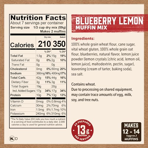Power Bake Protein Muffin Mix (84 Ounce)