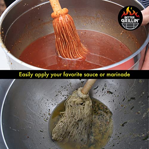 Better Grillin BBQ Bastin Mop Basting Barbecue Brush (2 Count)