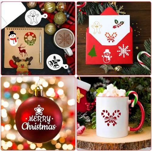 36 Pcs Holiday Cookie Cake Stencils Baking Templates (36 Count)