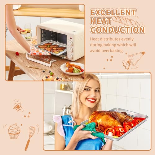 Stainless Steel Baking Sheet Pan Set of 2