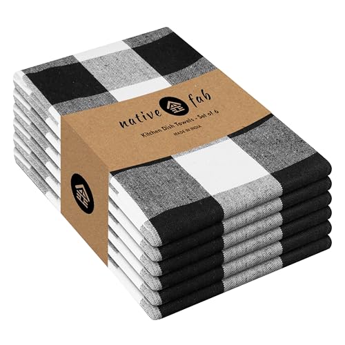 6 Pack Kitchen Towel with Hanging Loop 16x26 inches (6 Count)