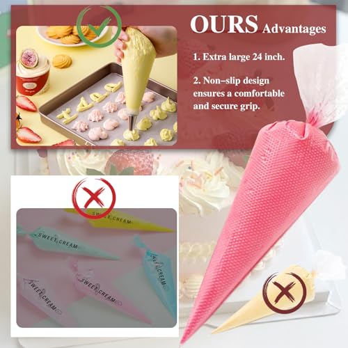 24 Inch Disposable Piping Bags (100 Count)