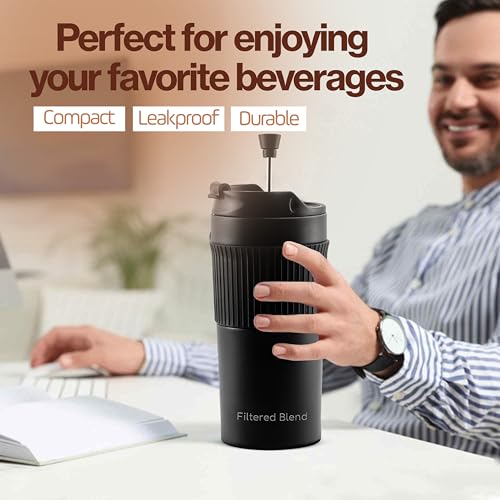 15oz Stainless Steel Travel French Press