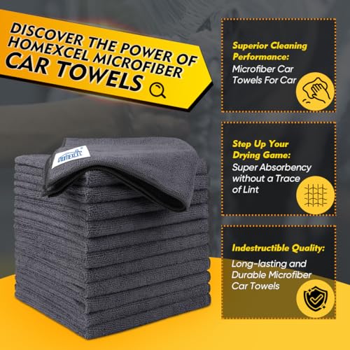 Grey Microfiber Cleaning Cloth 50 Pack (50 Count)
