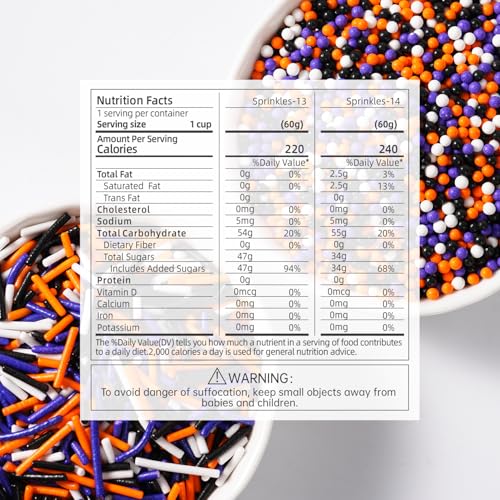 Edible Halloween Sprinkles for Cake Decorating (4.2 Ounce)