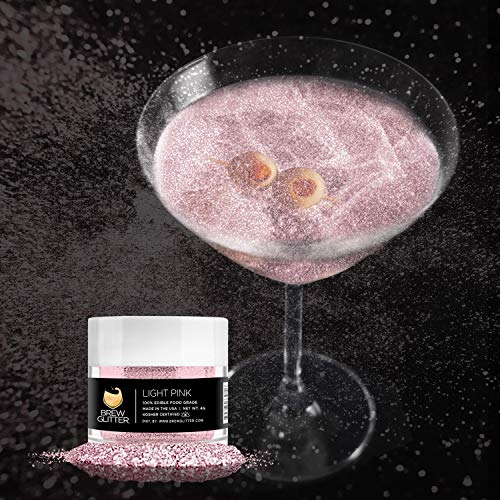 Light Pink BREW GLITTER Edible Glitter For Drinks