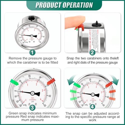 30inHG 60PSI Stainless Steel Liquid Filled Pressure Gauge