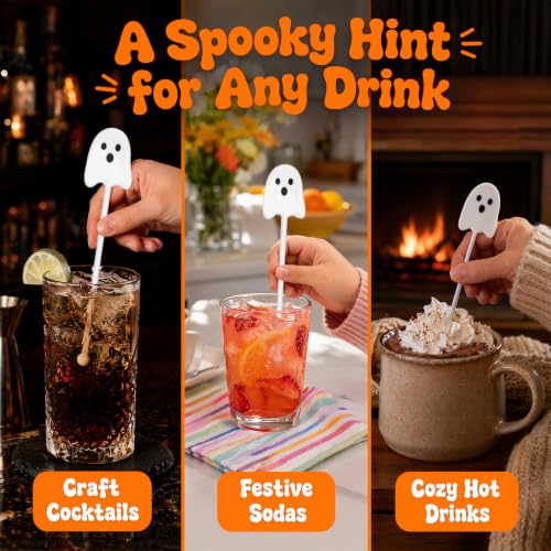 36 Pcs Halloween Drink Stirrers