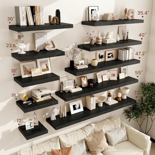 Floating Shelves for Wall 18x12” Set of 2 (2 Count)