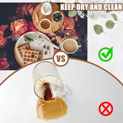 Vintage Rose Flower Coffee Mat Absorbent Dish Drying Mat for Kitchen Counter Hide Stain Rubber Backed Coffee Bar Accessories Fit Under Espresso Machine
