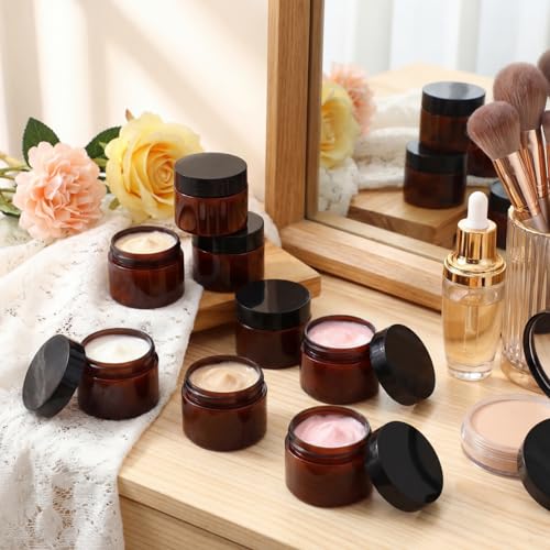 4 Pcs Plastic Jars Wide Mouth with Lids