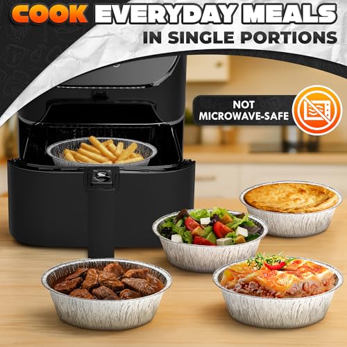 Round Foil Cake Pans 50 Pack (50 Count)