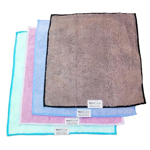 Multi-Color- The Amazing Eco Cloth that Cleans Virtually Any Surface with Only Water. No More Paper Towels Or Toxic Chemicals. 4-Pack (14x14, Multi-Color Pack) (4 Count)