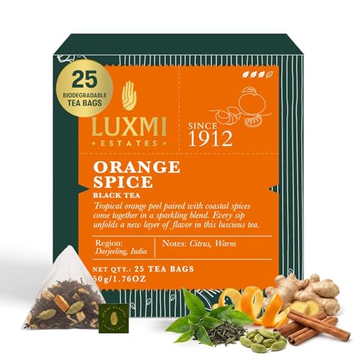 Estates Orange Spice Black Tea 25 Tea bags (25 Count)
