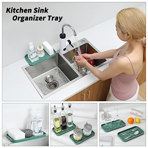Silicone Kitchen Sink Organizer Tray for Multiple Usage