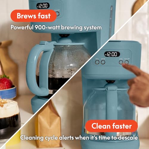 12 Cup Programmable Coffee Maker with No