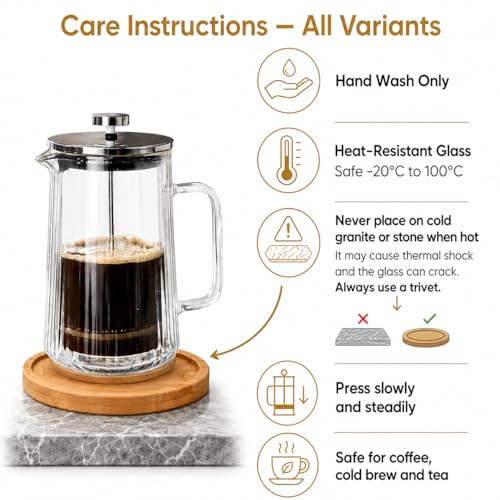 Glass French Press Coffee Maker