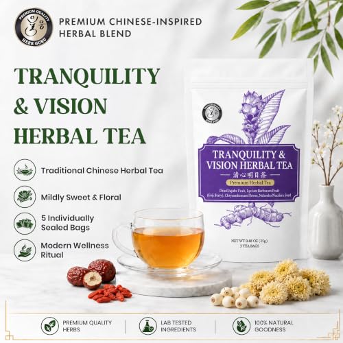 Tranquility Relaxation & Sleep Support Traditional Chinese Herbal Tea for Modern Wellness