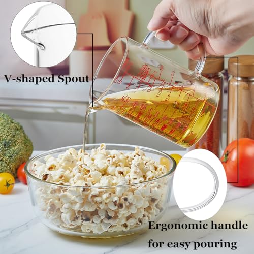 Ackers Mirror Scale Glass Measuring Cup