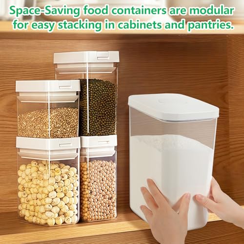 6 Qt Flour Sugar Storage Containers with Pop