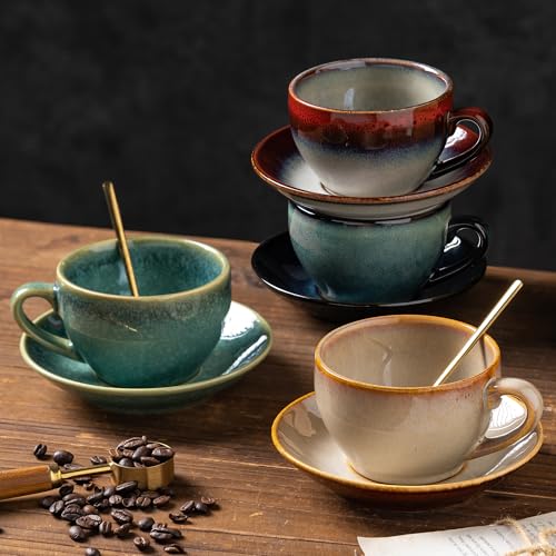 Porcelain Coffee Cup with Saucer Spoon Set