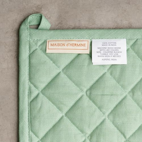 100% Cotton Oven Mitt & Pot Holder Set