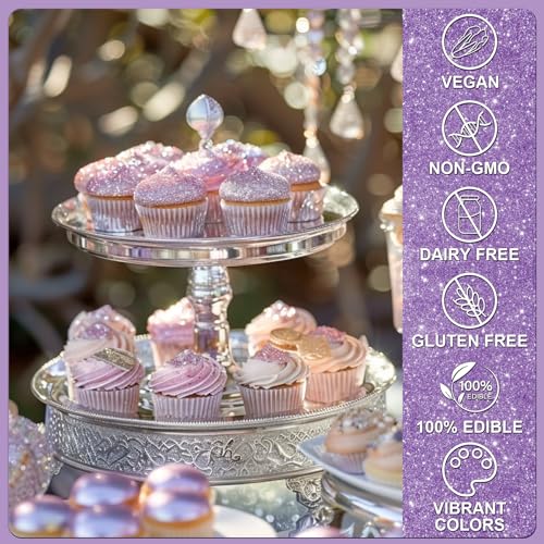 Purple Edible Glitter