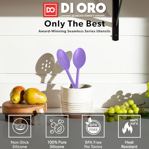 DI ORO Silicone Cooking Spoons (2 Count)