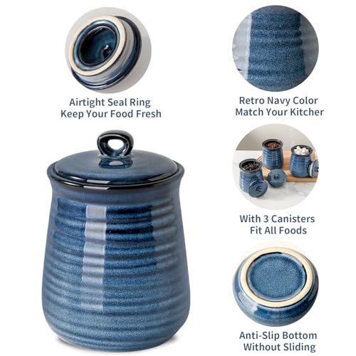 Ceramic Food Storage Jars (3 Count)