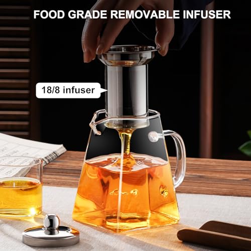 Clear Glass Teapot with Infuser