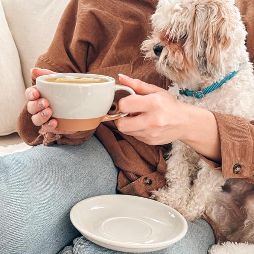 Mora Ceramic Latte Art Mug With Saucer