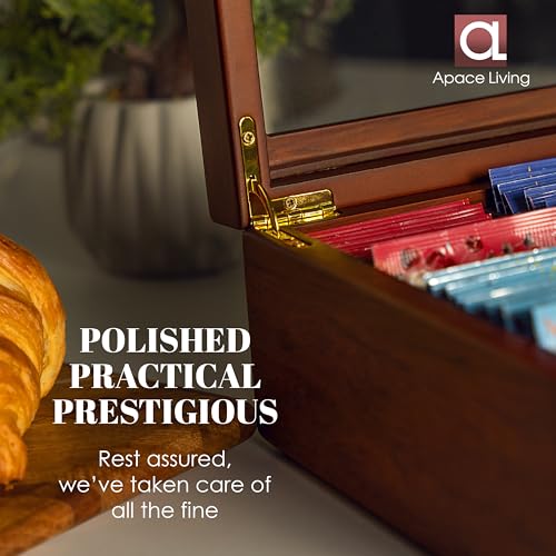Tea Box Luxury Wooden Tea Bag Organizer from The Apace Premier Collection