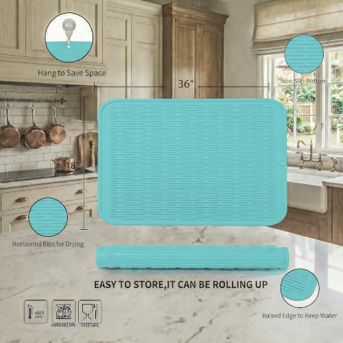 Silicone Dish Drying Mat for Multiple Usage