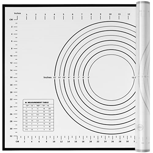 silicone pastry non stick baking mat with measurement fondant mat with three sizes for silicone baking mat