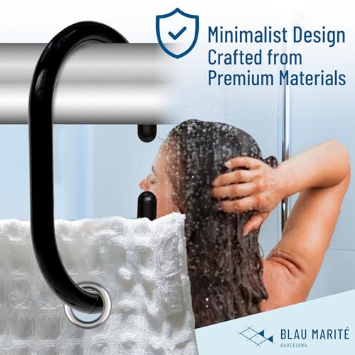 12 Metal Shower Curtain Hooks (12 Count)