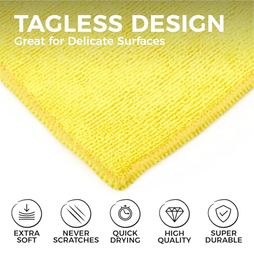 All Purpose Microfiber Terry Cleaning Towels (12 Count)
