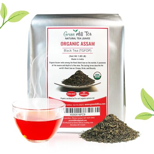 Assam TGFOP Black Tea with Tippy Flowery Malty Premium Black Tea Loose Leave Tea 1 LB (16 Ounce)