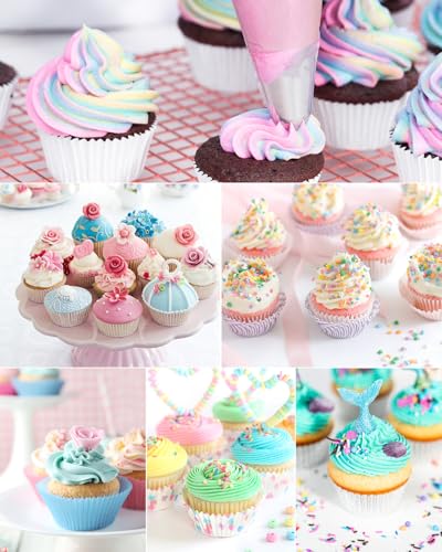 500 Pack 12 Inch Disposable Tipless Piping Bags for Cake Decorating