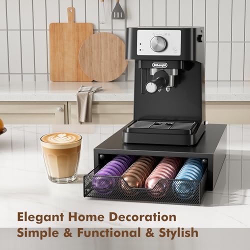 Coffee Pods Drawer Organizer Compatible with Nespresso Vertuo Pods & K