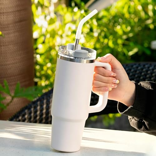 4 Set Silicone Straw Tips with Bottom Tub Compatible with Stanley Yeti (4 Count)