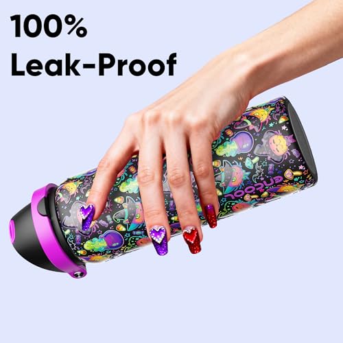 Insulated Water Bottle with Straw